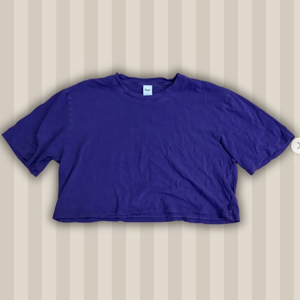 TNA Purple Cropped Tee